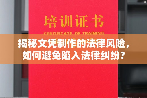 灌云揭秘文凭制作的法律风险，如何避免陷入法律纠纷？
